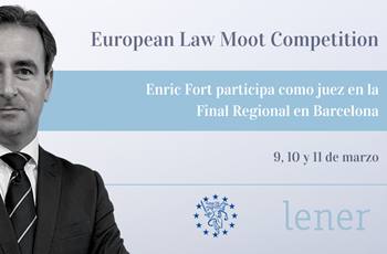 Enric Fort, judge at the European Law Moot Court Competition