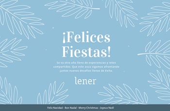 Lener wishes you Happy Holidays