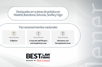 Lener obté el reconeixement de Best Lawyers amb tretze àrees de pràctica i cinc oficines destacades