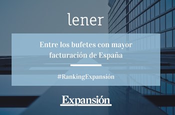 Lener en el Ranking Despachos Abogados de Expansión 2022