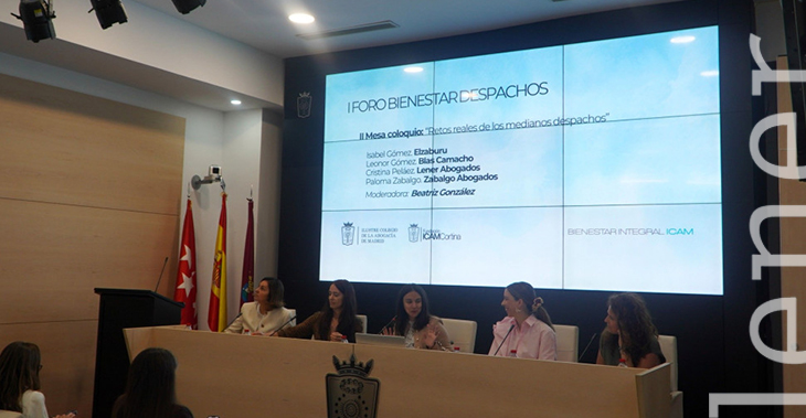 Lener en I Foro Bienestar en la Abogacía